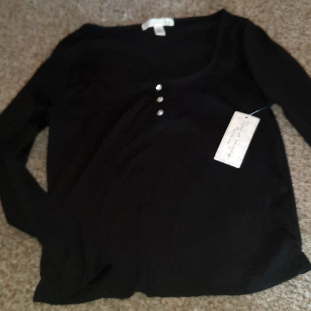 Jessica Simpson womens black knit top